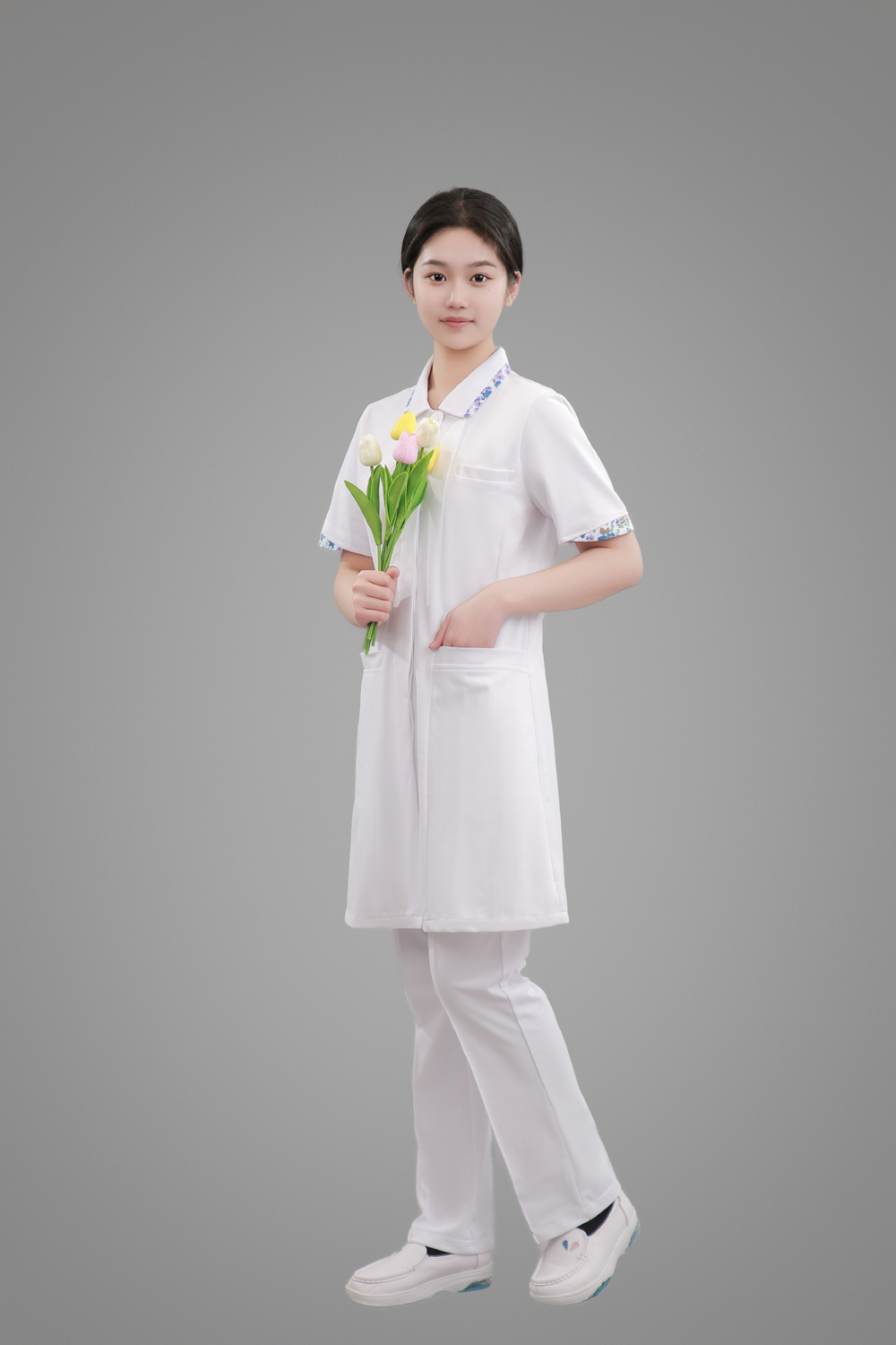 護士服 NS-28 配碎花